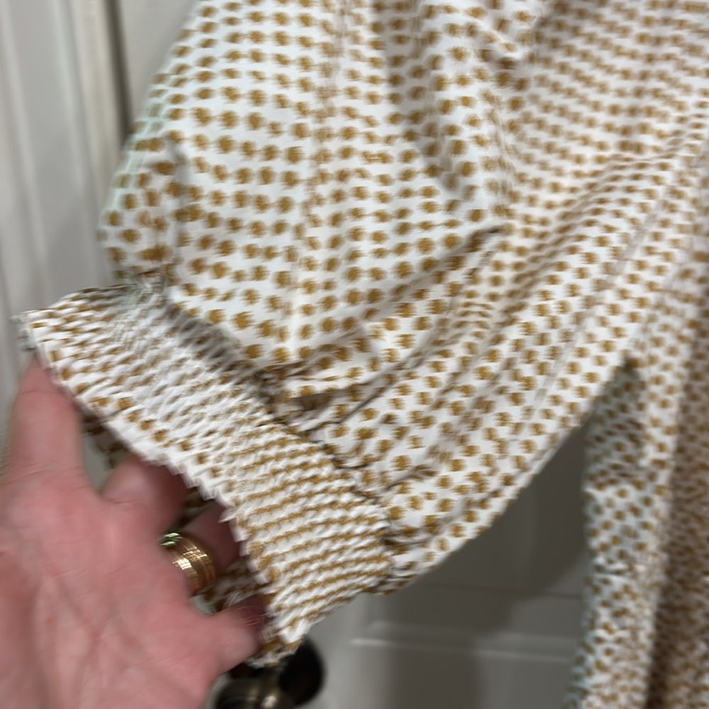 NWT Anthropologie Somerset dress in cream/tan.  Size Medium - Picture 5 of 7